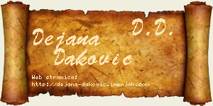 Dejana Daković vizit kartica